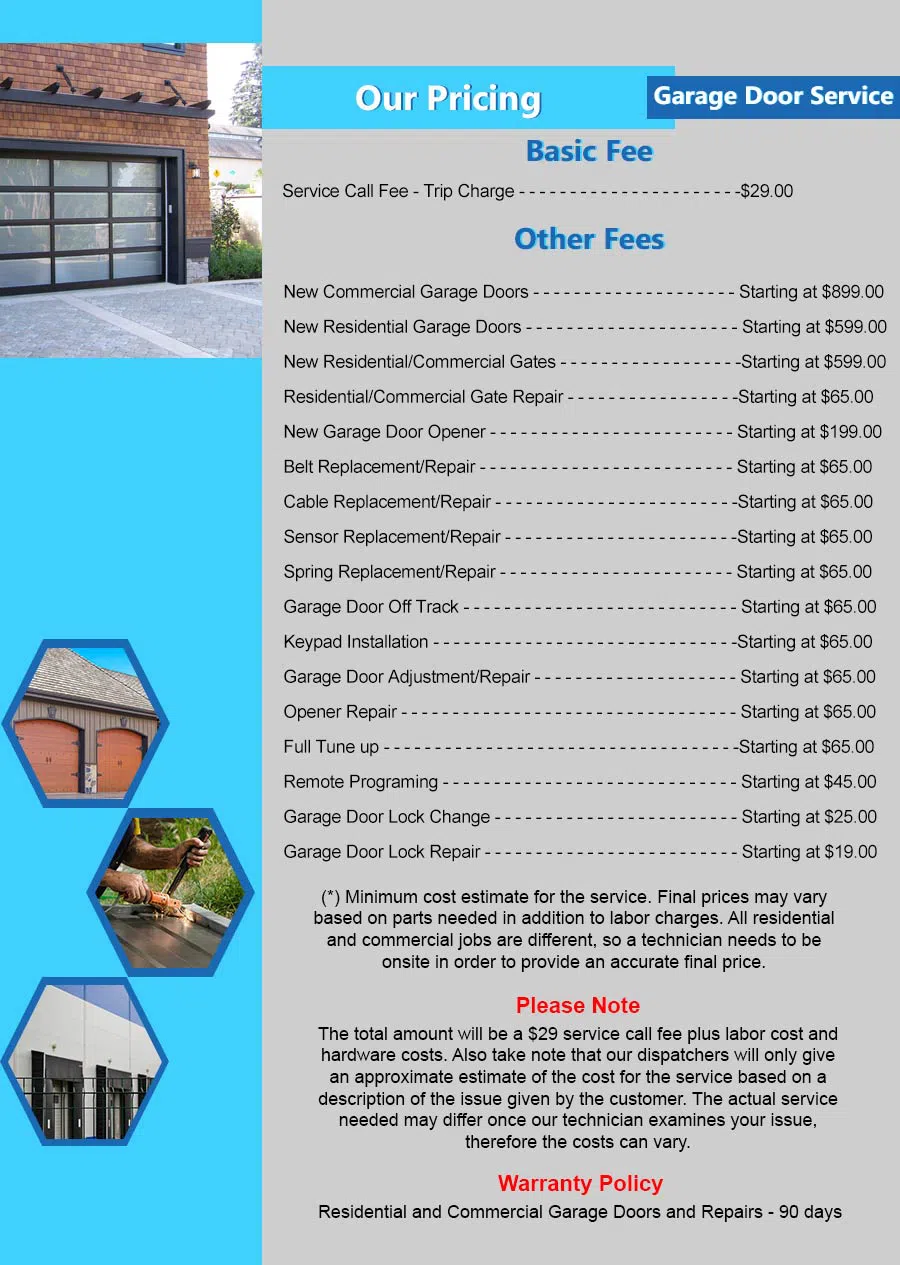 Capitol Garage Door Service Arlington, VA 703-570-4495 - pricelist4
