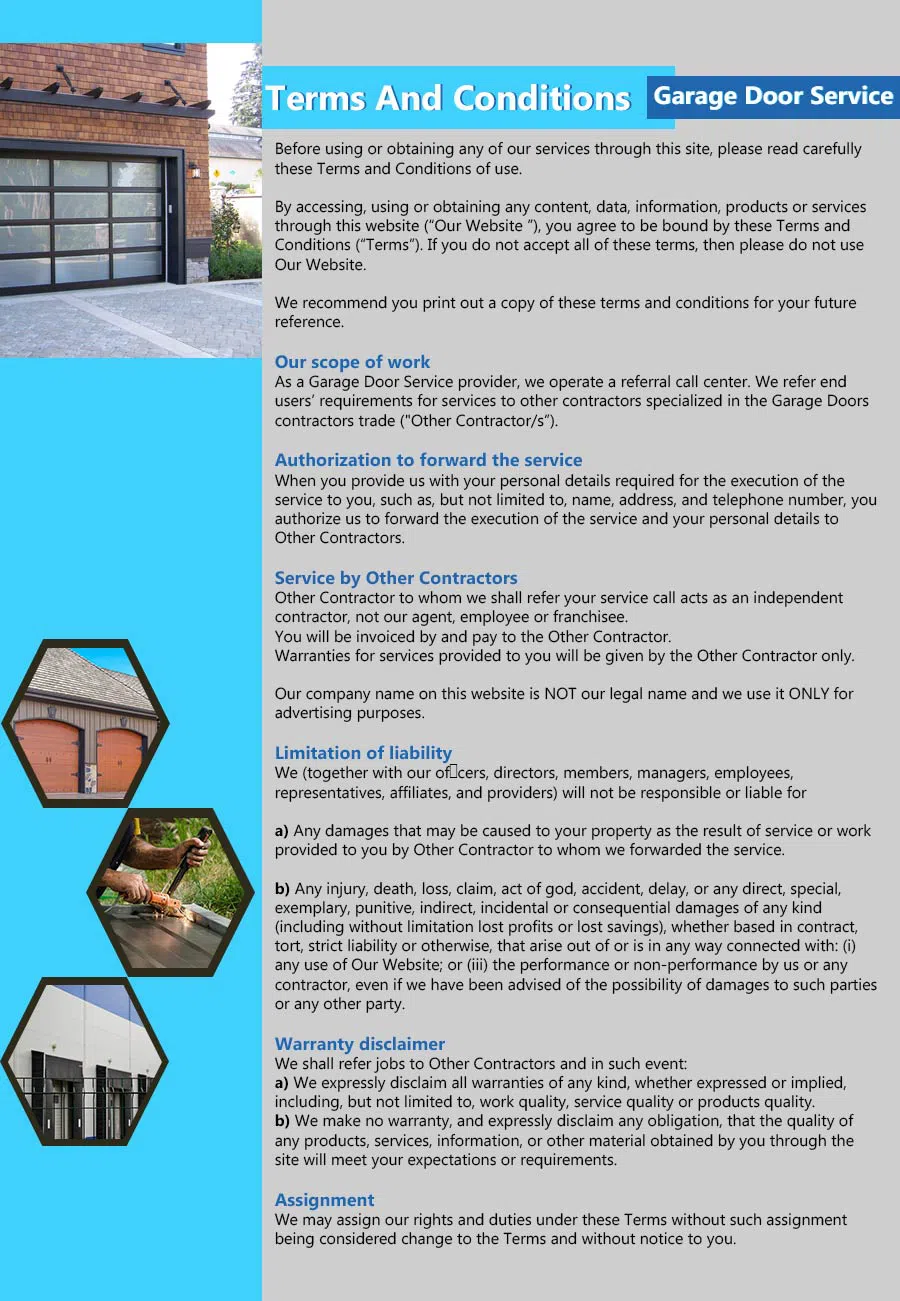 Capitol Garage Door Service Arlington, VA 703-570-4495 - terms4